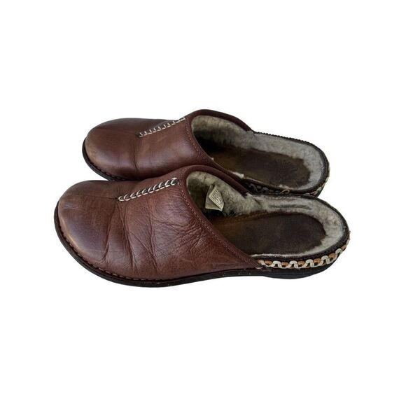 UGG Australia Kohala Mule Brown Leather Shearling Slip size 9 - Picture 2 of 14